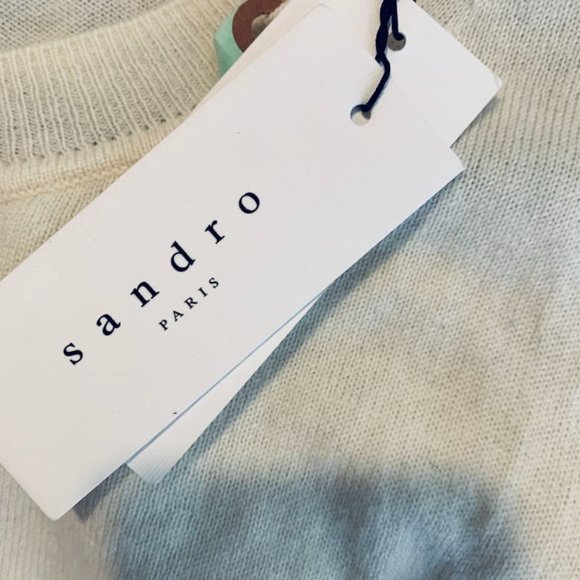 New Sandro Paris Coline wool & Cashmere Sweater dress - Picture 9 of 11